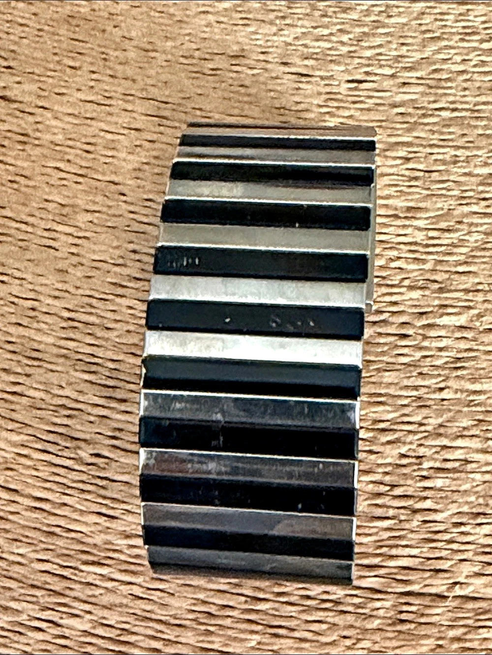Rectangular Black & Silver Watch - Picture 4 of 6